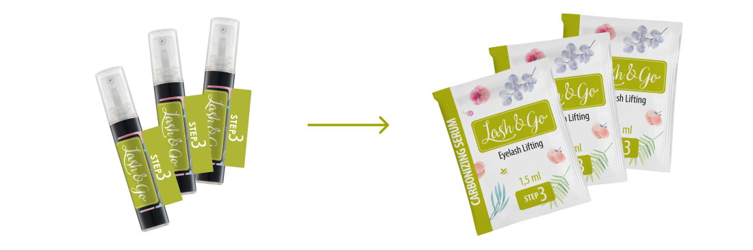 Состав для ламинирования №3 Lash&Go Carbonizing Serum теперь в саше