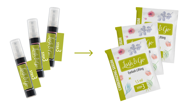 Состав для ламинирования №3 Lash&Go Carbonizing Serum теперь в саше